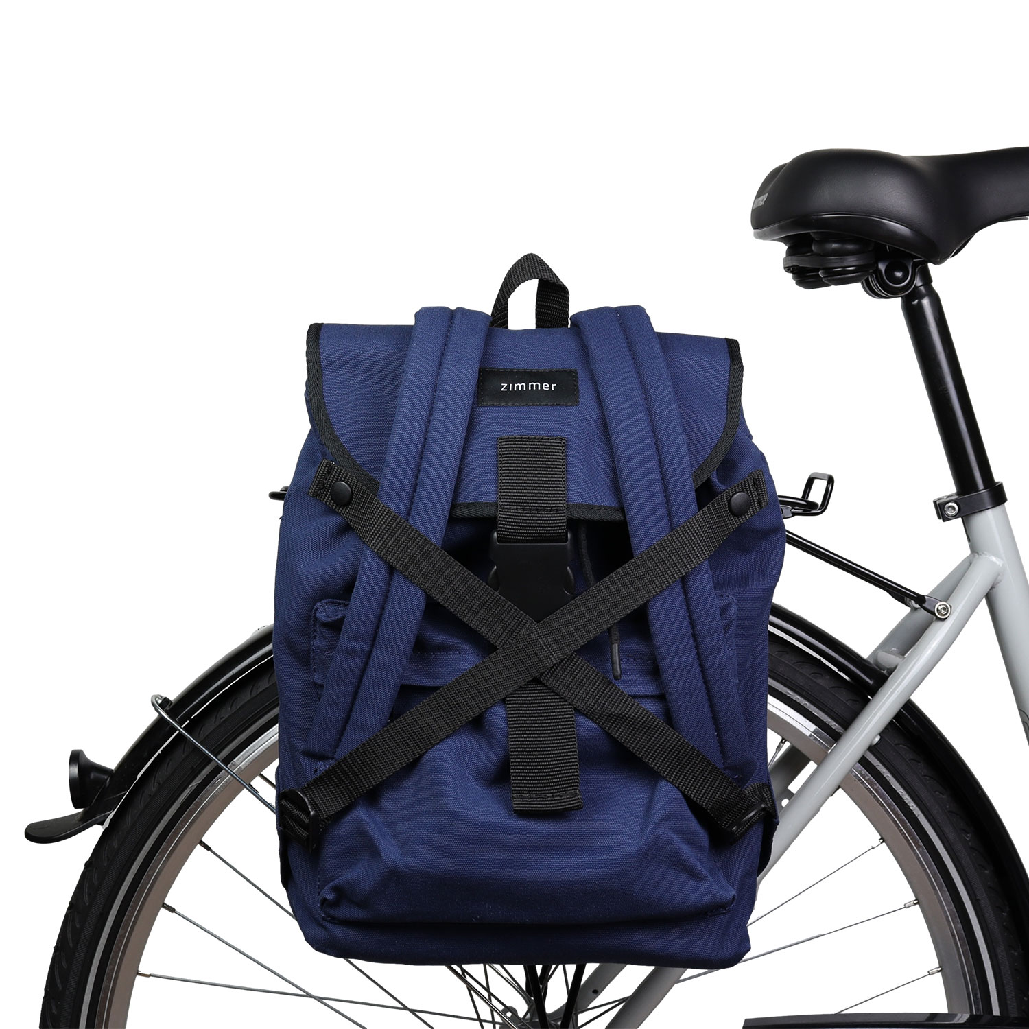 fahrradtasche rucksack halifax am fahrrad blau